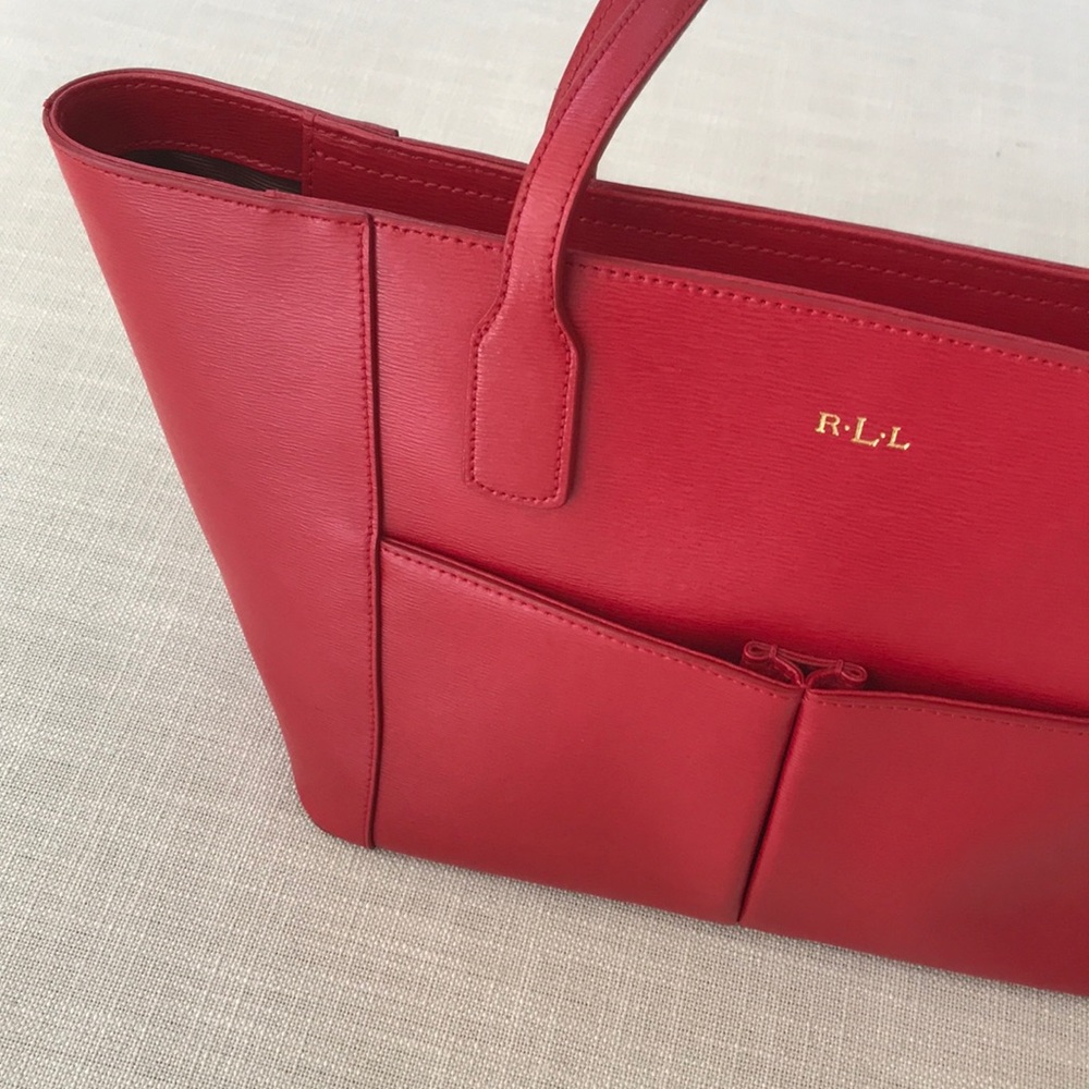 Ralph Lauren Red Tote Purse